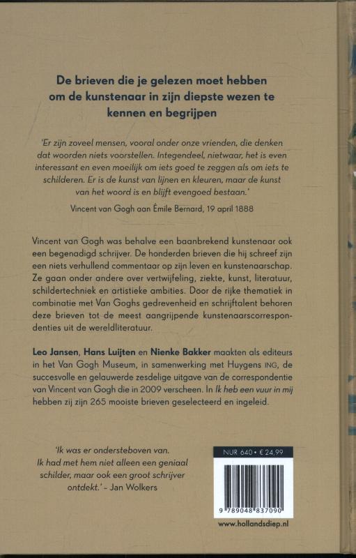 Achterkant van Ik heb een vuur in mij