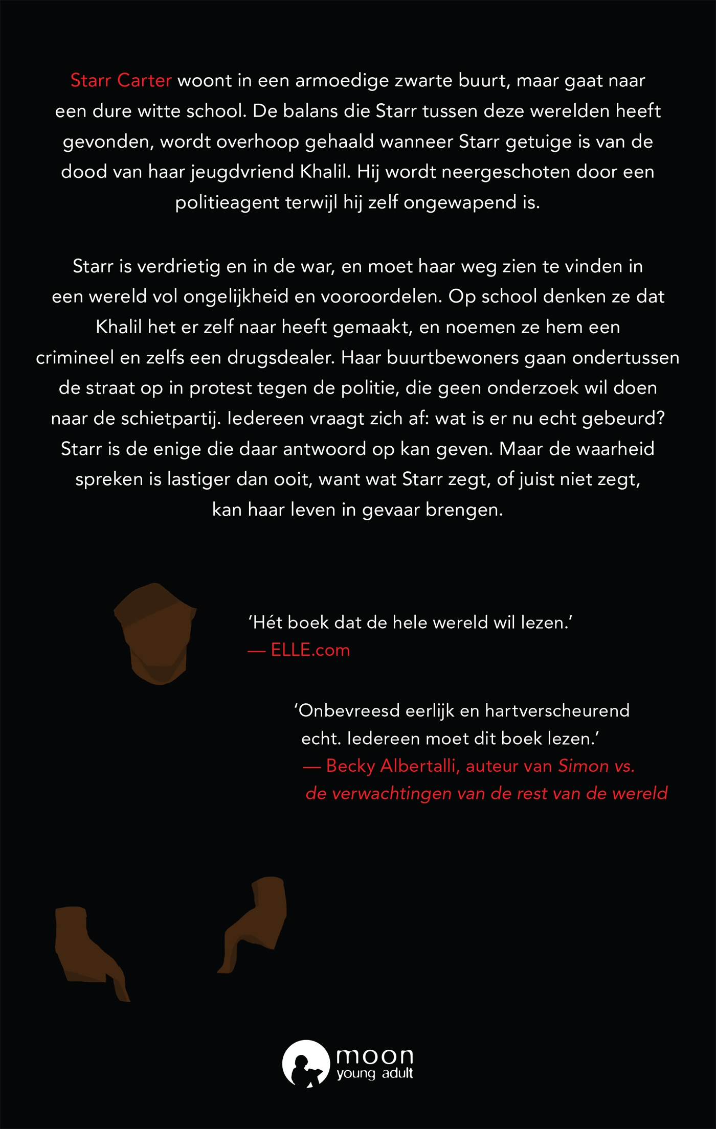 Achterkant van The hate u give