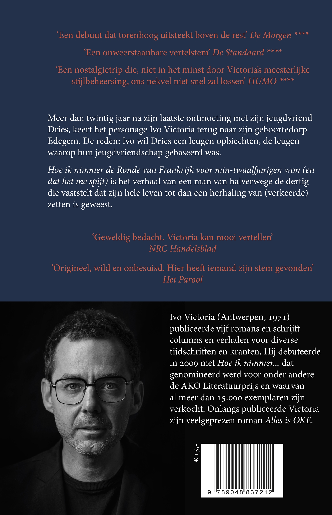 Achterkant van Hoe ik nimmer de Ronde van Frankrijk voor min-twaalfjarigen won (en dat het me spijt)