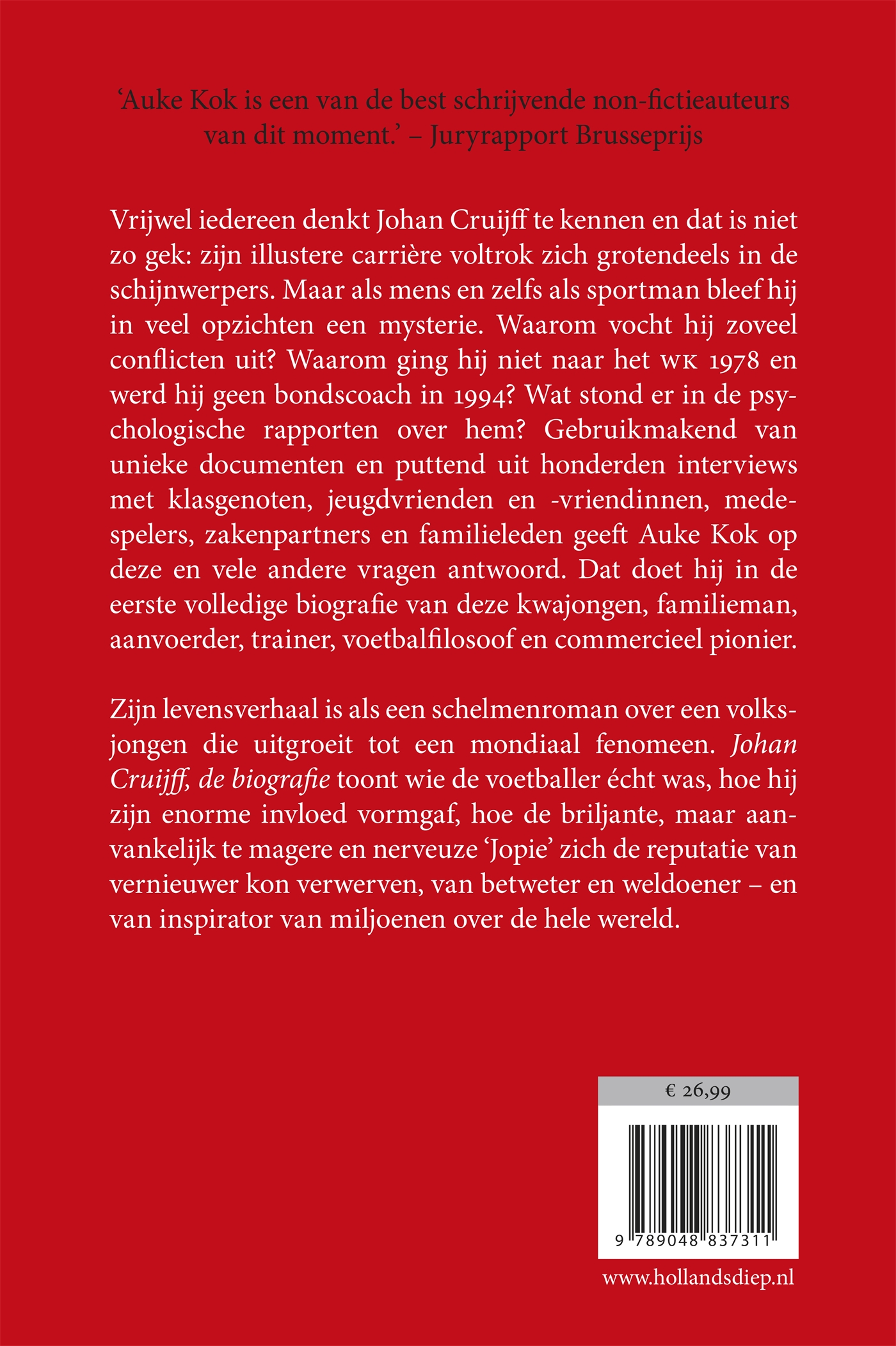 Achterkant van Johan Cruijff