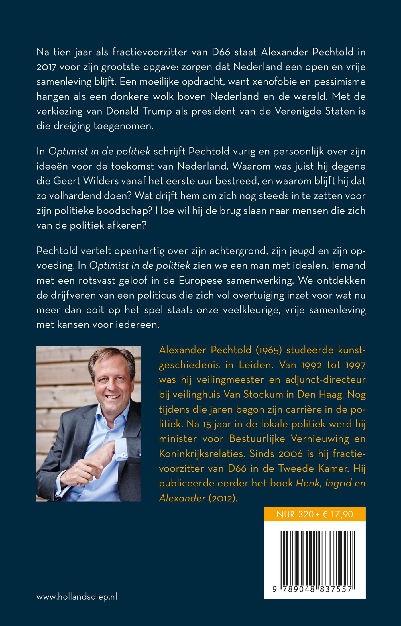 Achterkant van Optimist in de politiek