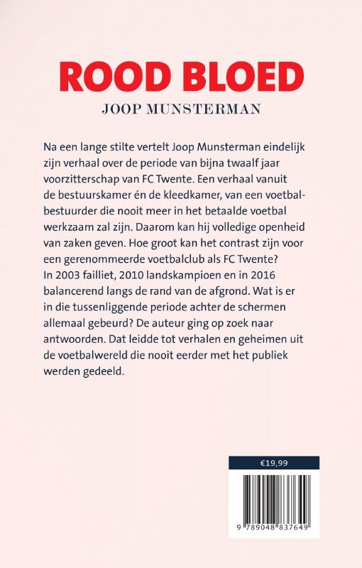Achterkant van Rood bloed