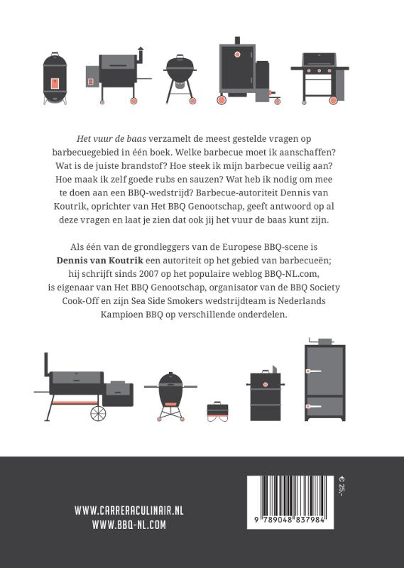 Achterkant van Het vuur de baas