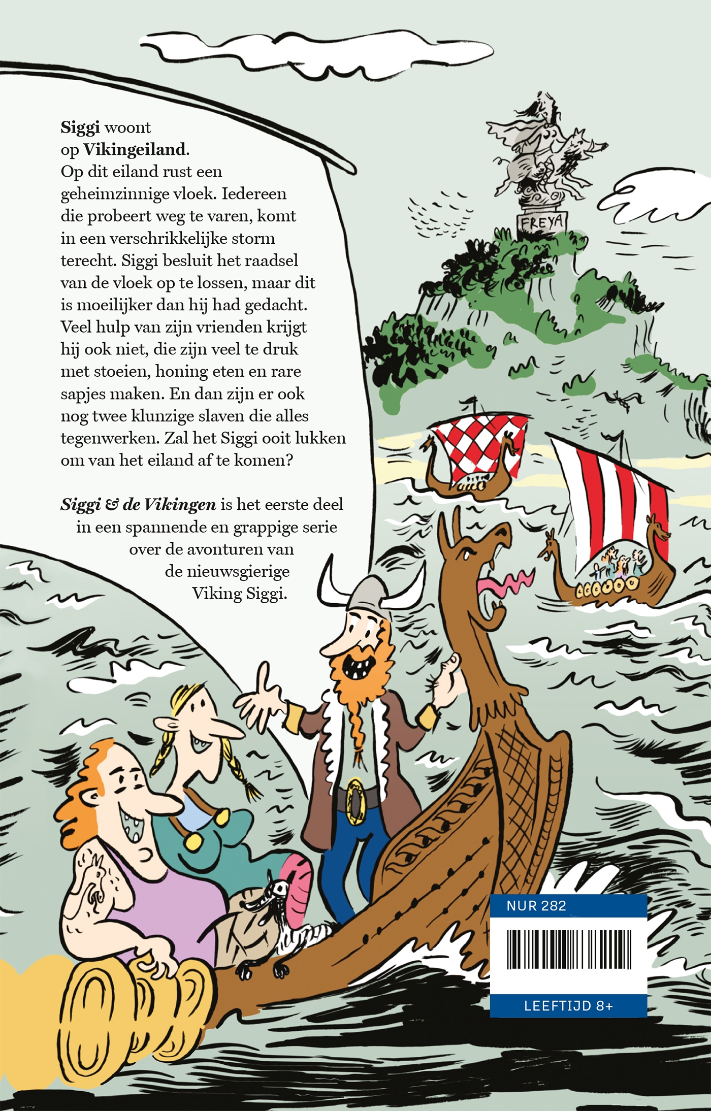 Achterkant van De vloek van Freya