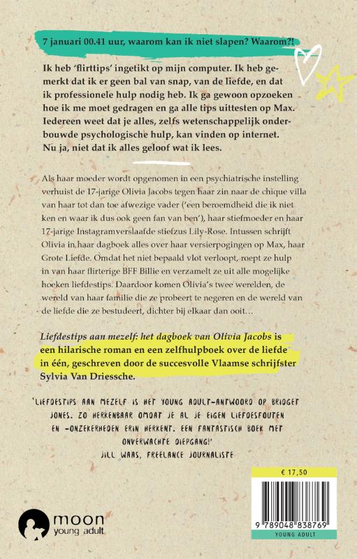 Achterkant van Liefdestips aan mezelf