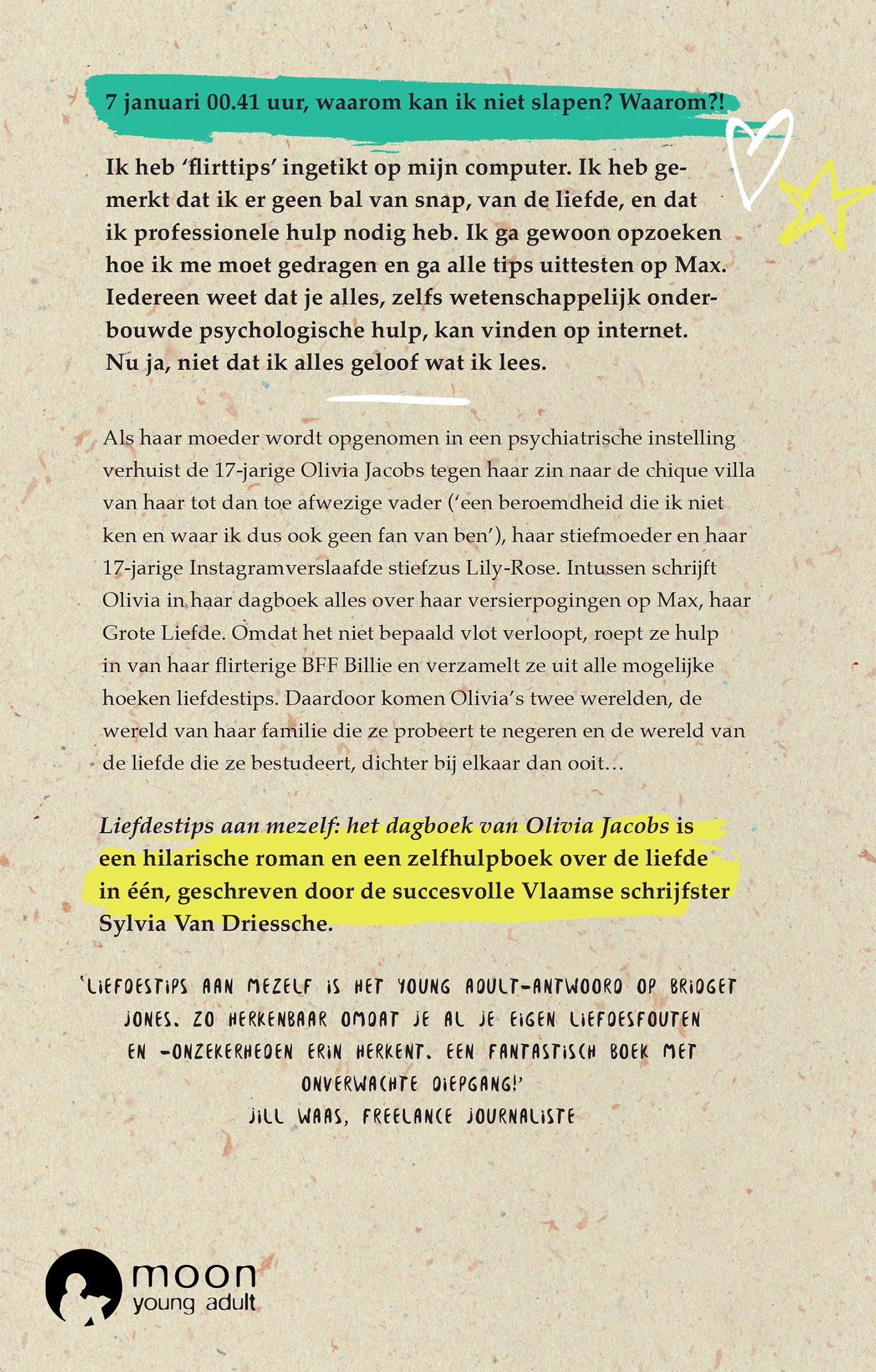 Achterkant van Liefdestips aan mezelf