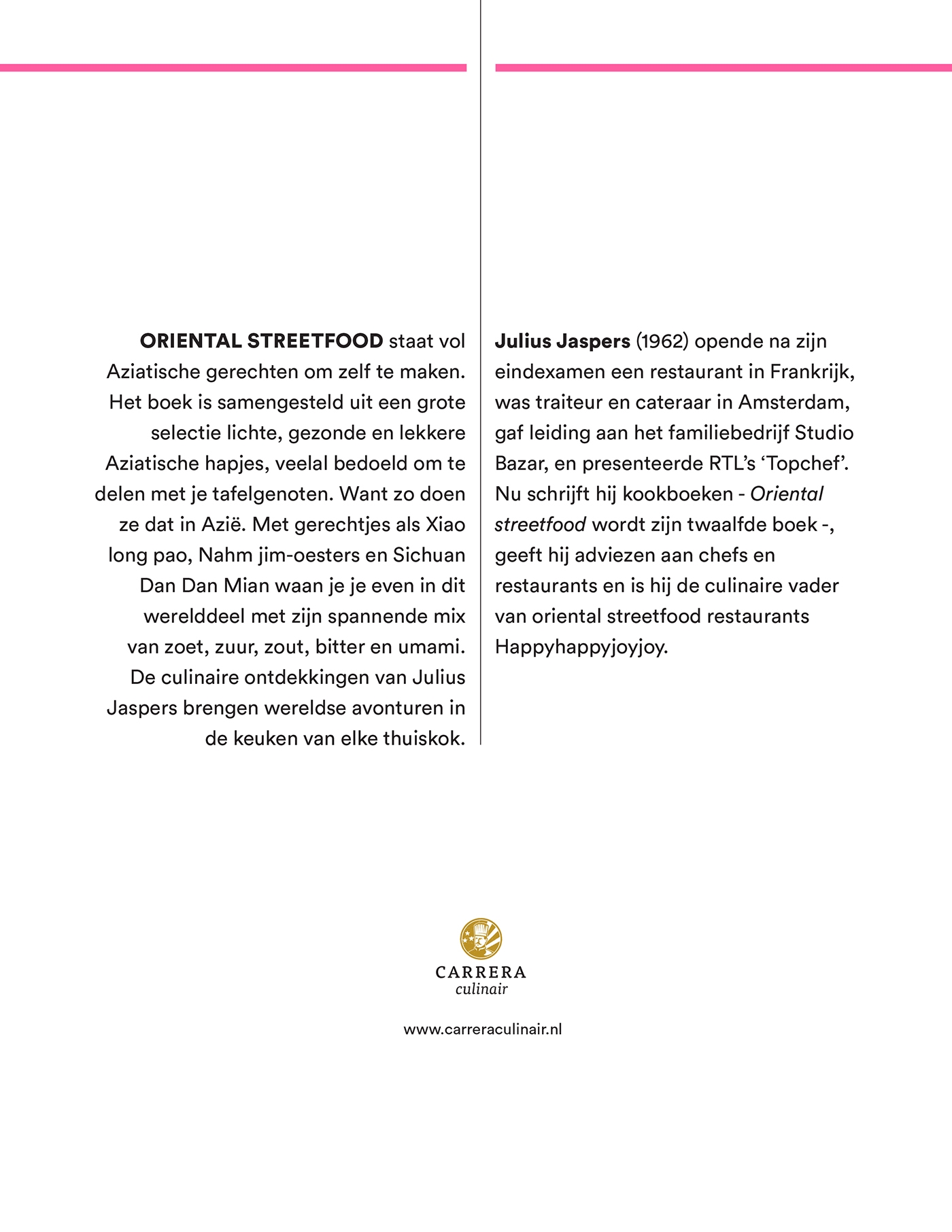 Achterkant van Oriental Streetfood
