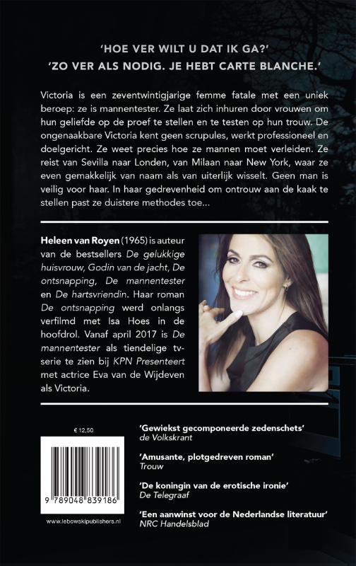 Achterkant van De mannentester