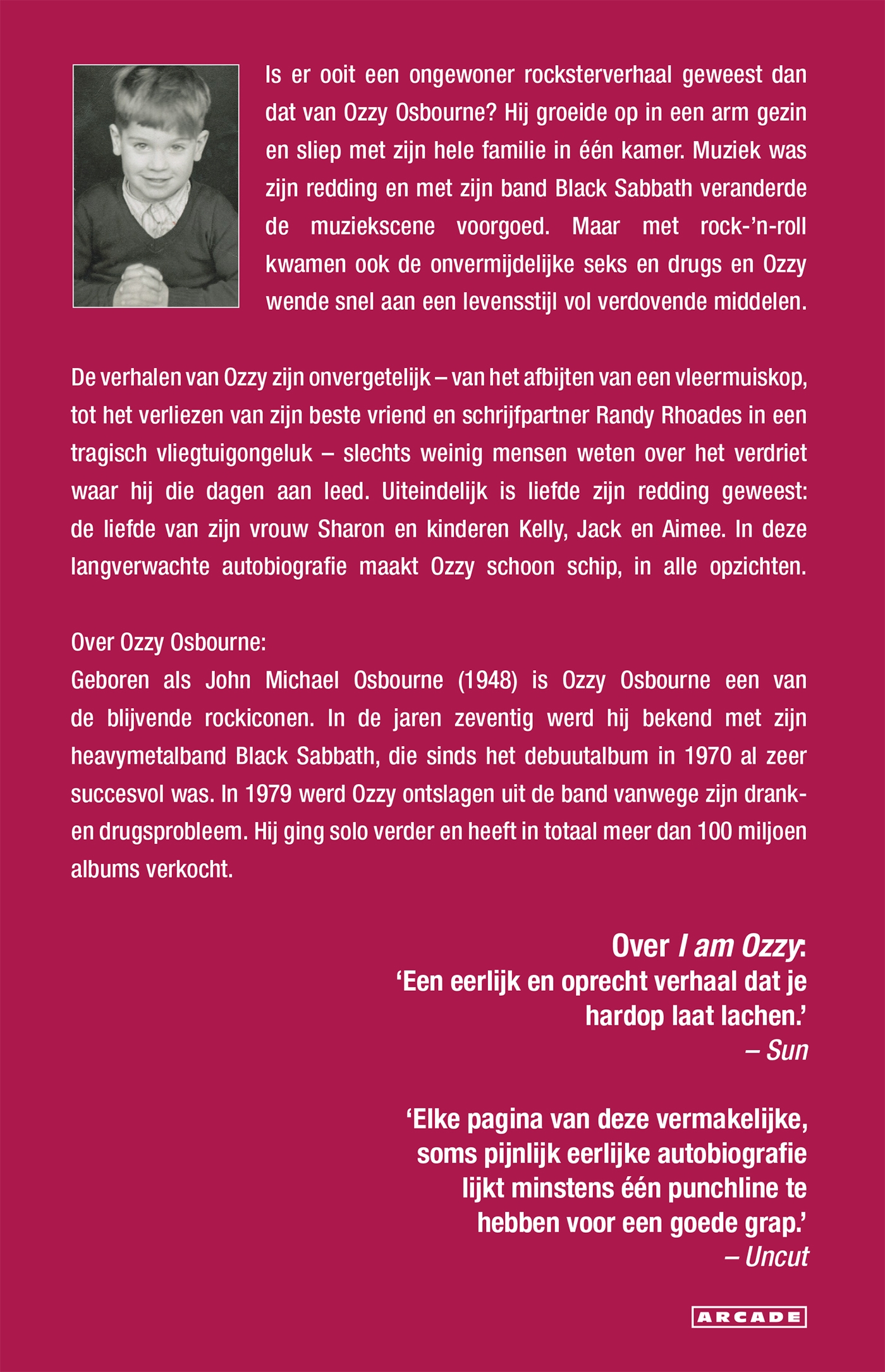 Achterkant van I am Ozzy