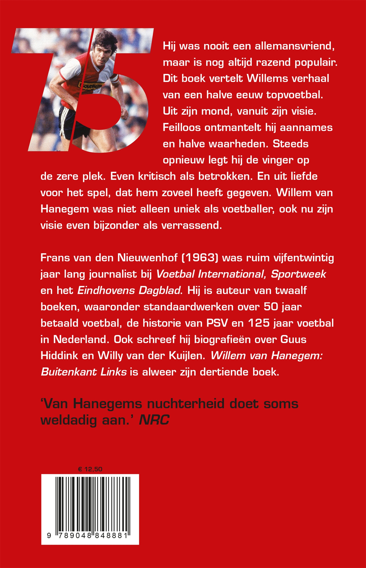 Achterkant van Willem van Hanegem