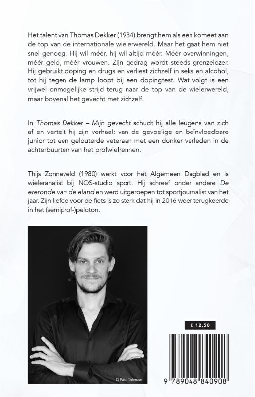 Achterkant van Thomas Dekker