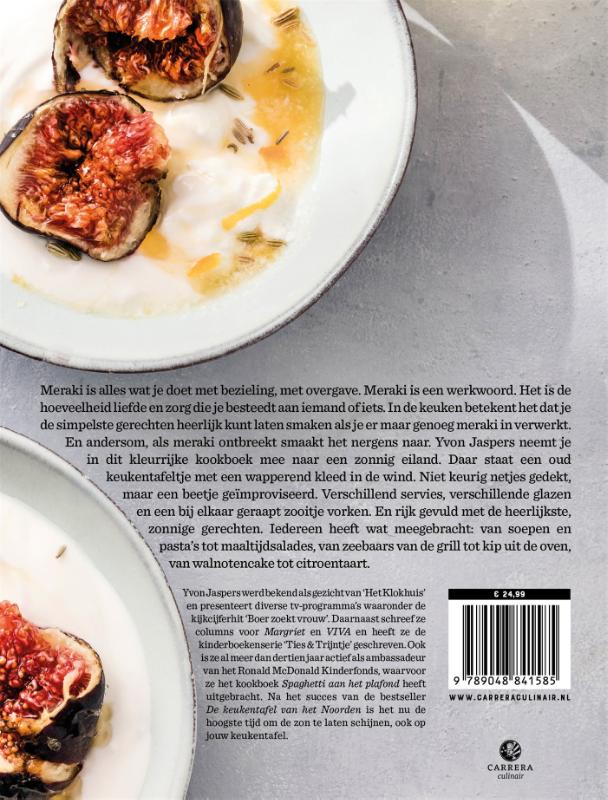 Achterkant van Zomers koken met Yvon