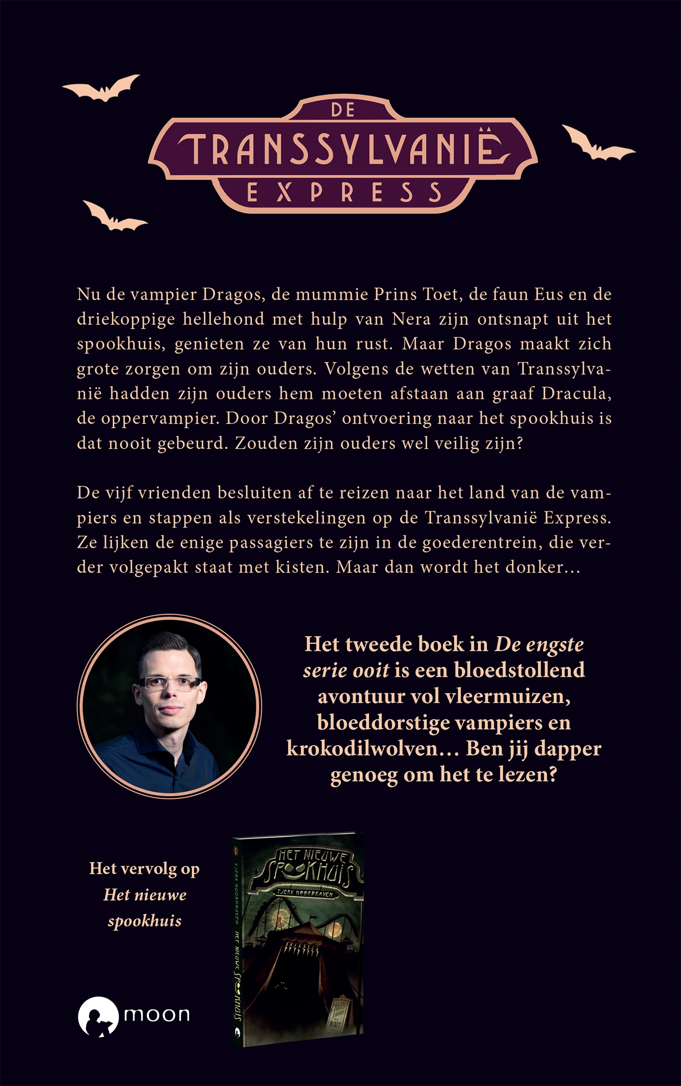 Achterkant van De Transsylvanie Express
