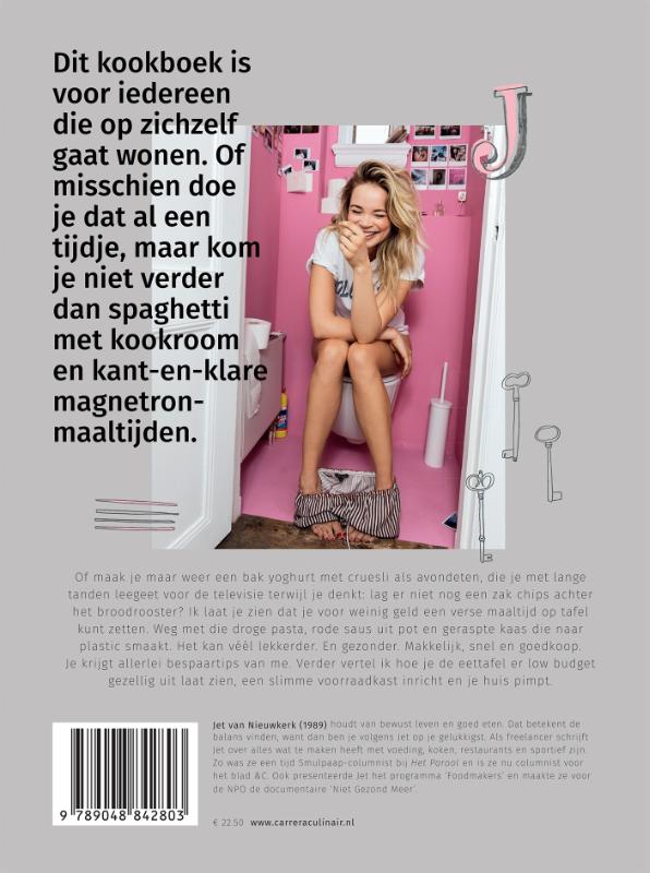Achterkant van Uit huis met Jet