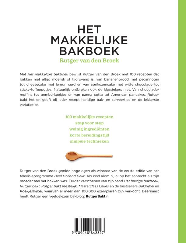 Achterkant van Het makkelijke bakboek