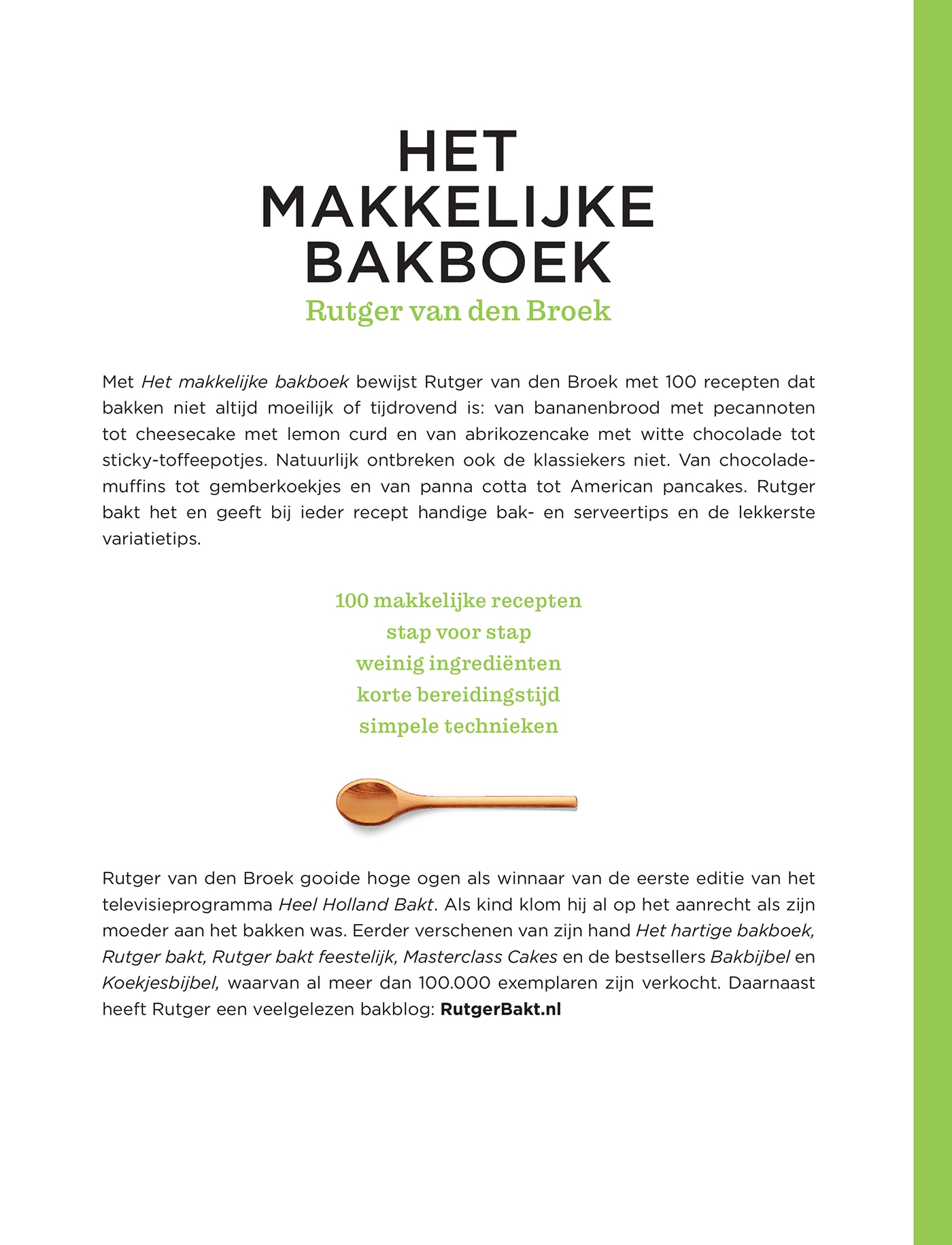 Achterkant van Het makkelijke bakboek