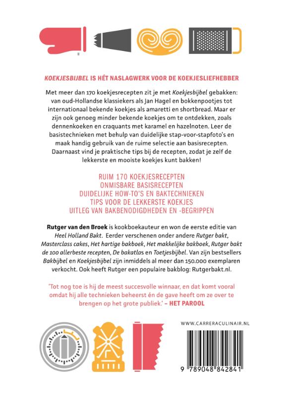 Achterkant van Koekjesbijbel
