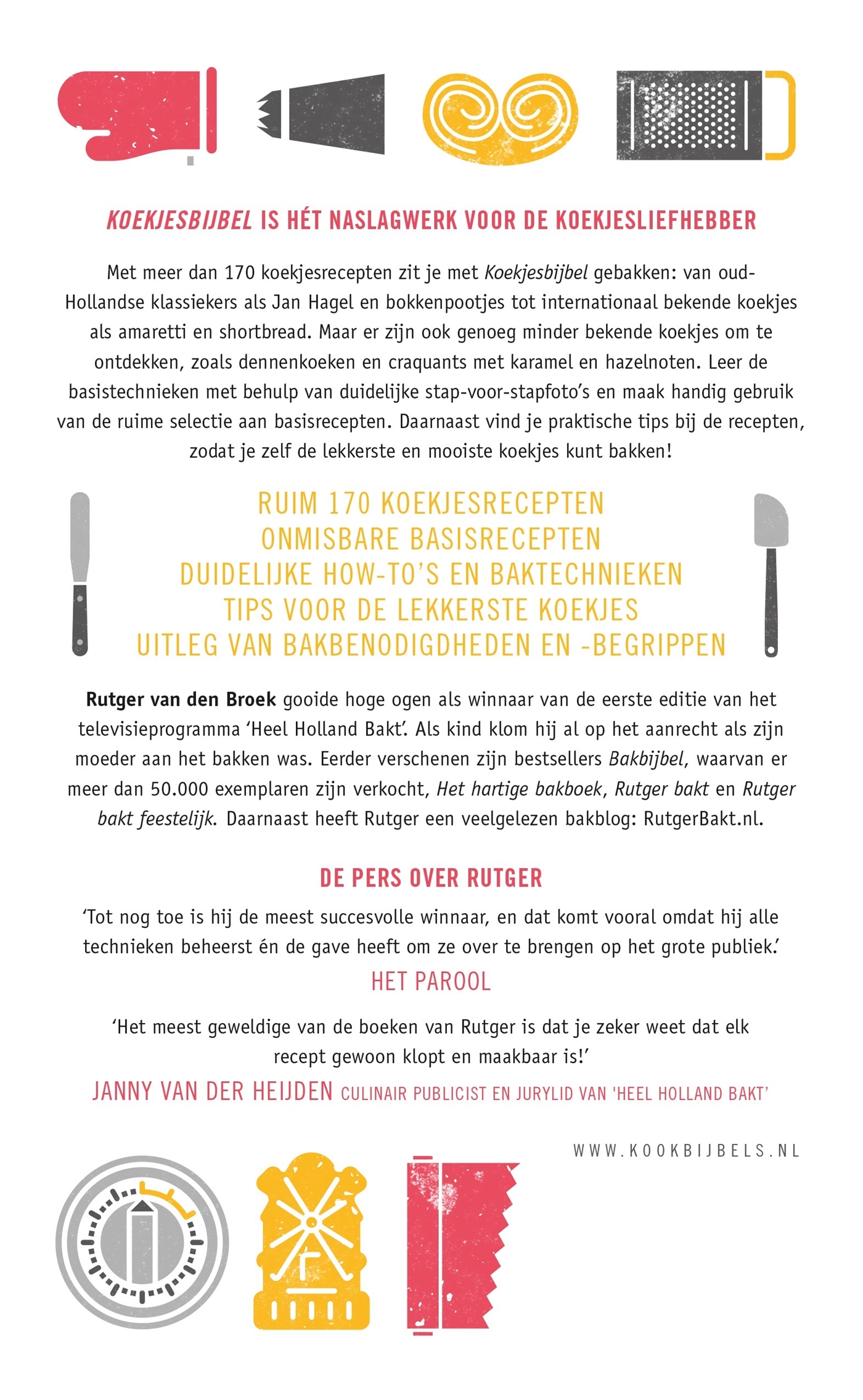 Achterkant van Koekjesbijbel