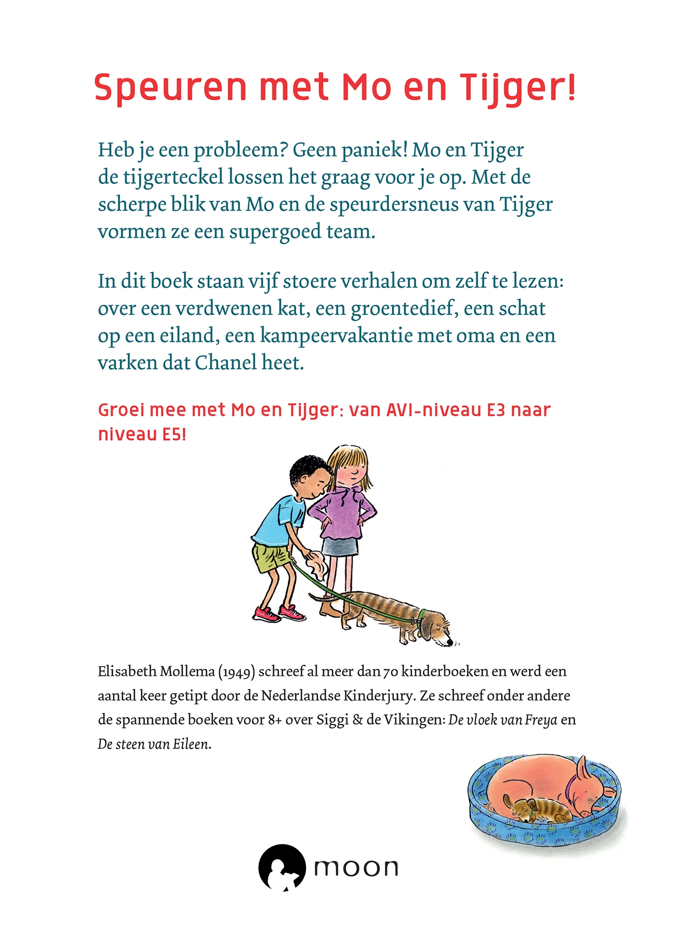 Achterkant van Mo en Tijger lossen het op