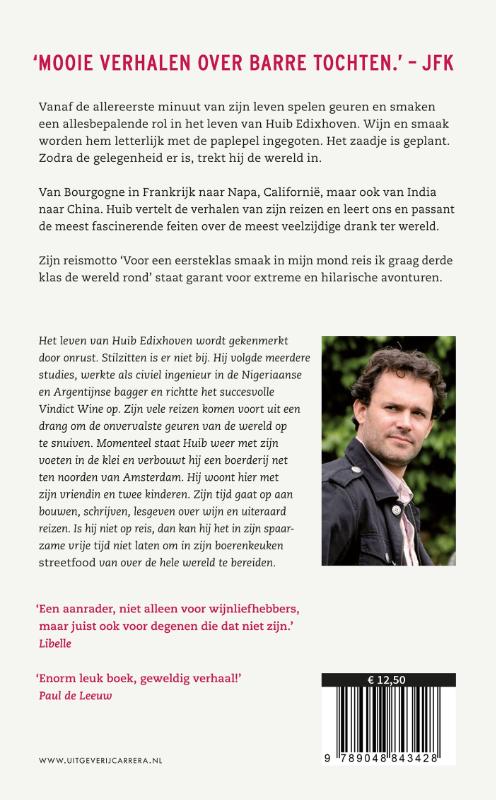 Achterkant van Dom Pérignon in een rugzak