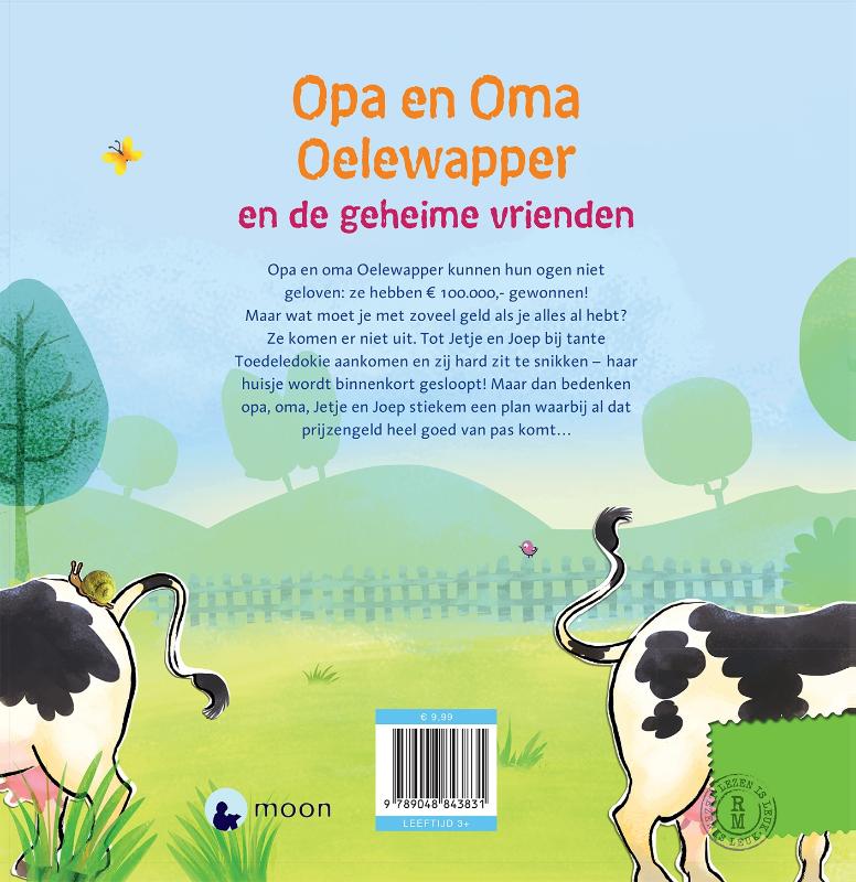 Achterkant van Opa en Oma Oelewapper en de geheime vrienden