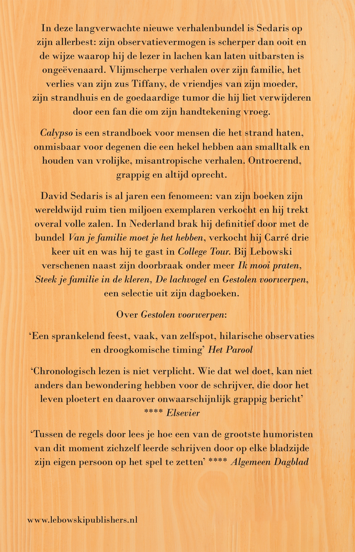 Achterkant van Calypso