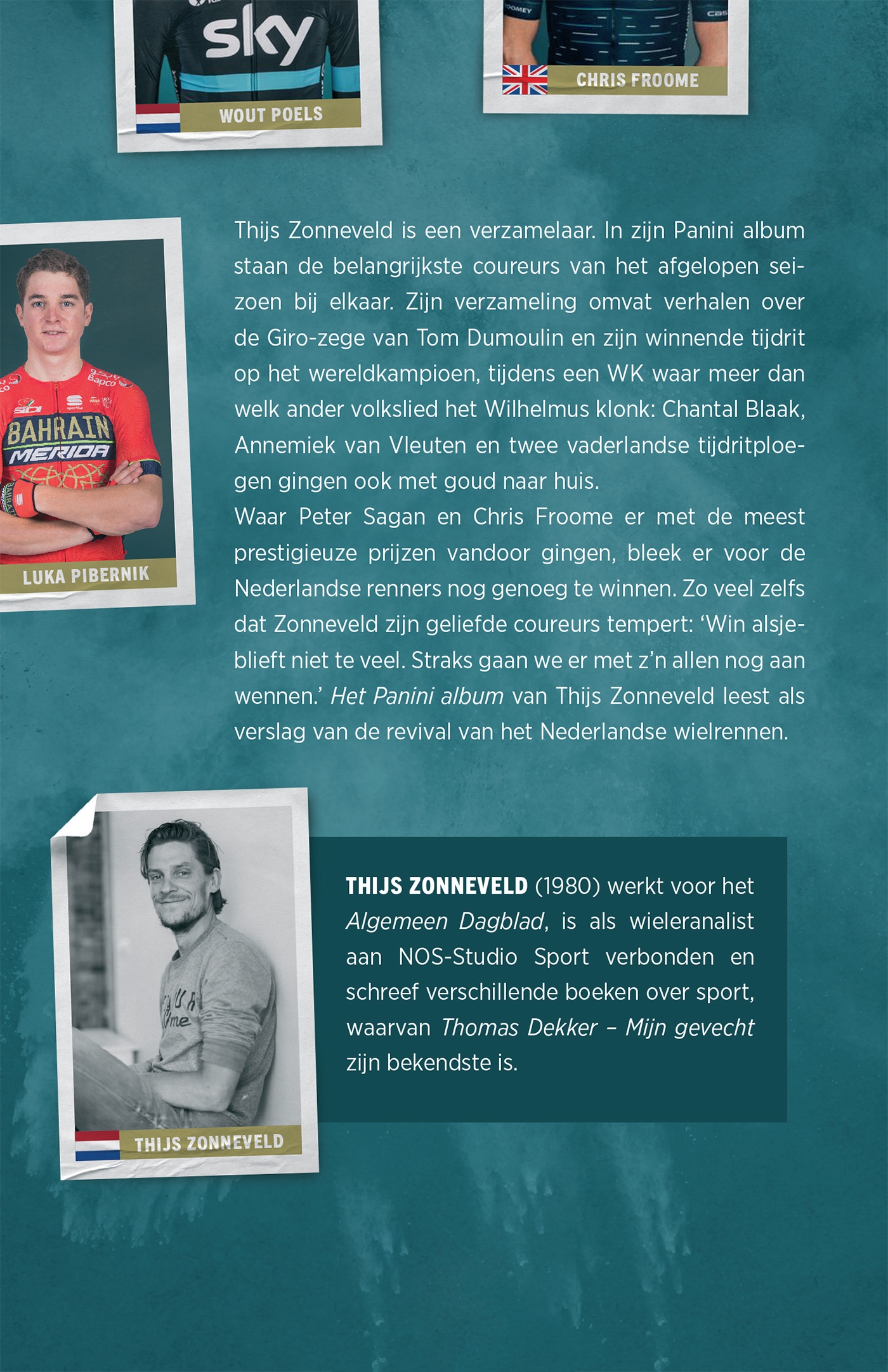 Achterkant van Het Panini-album van Thijs Zonneveld