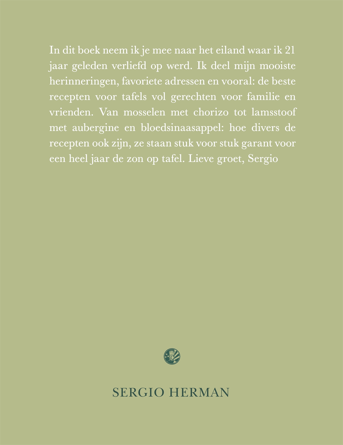 Achterkant van Sobremesa
