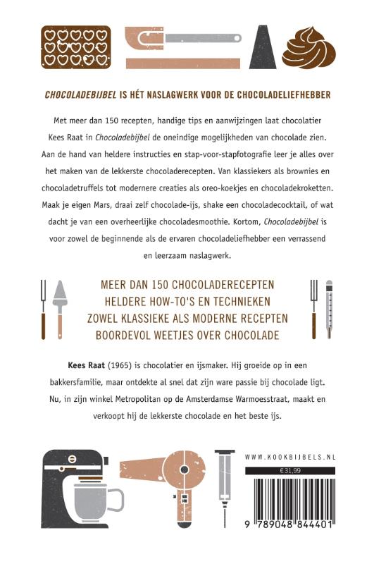 Achterkant van Chocoladebijbel