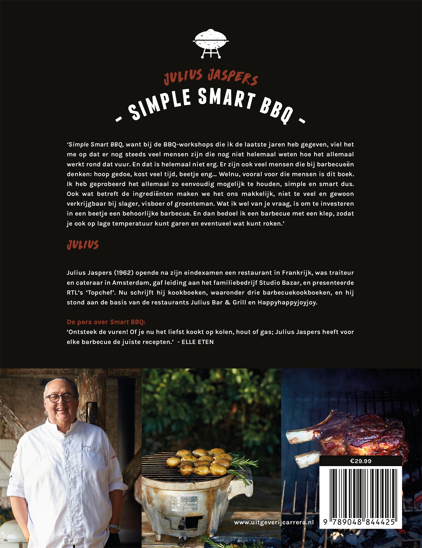 Achterkant van Simple Smart BBQ