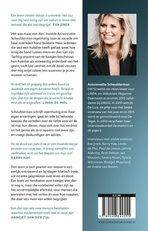 Achterkant van Dan neem je toch gewoon een nieuwe