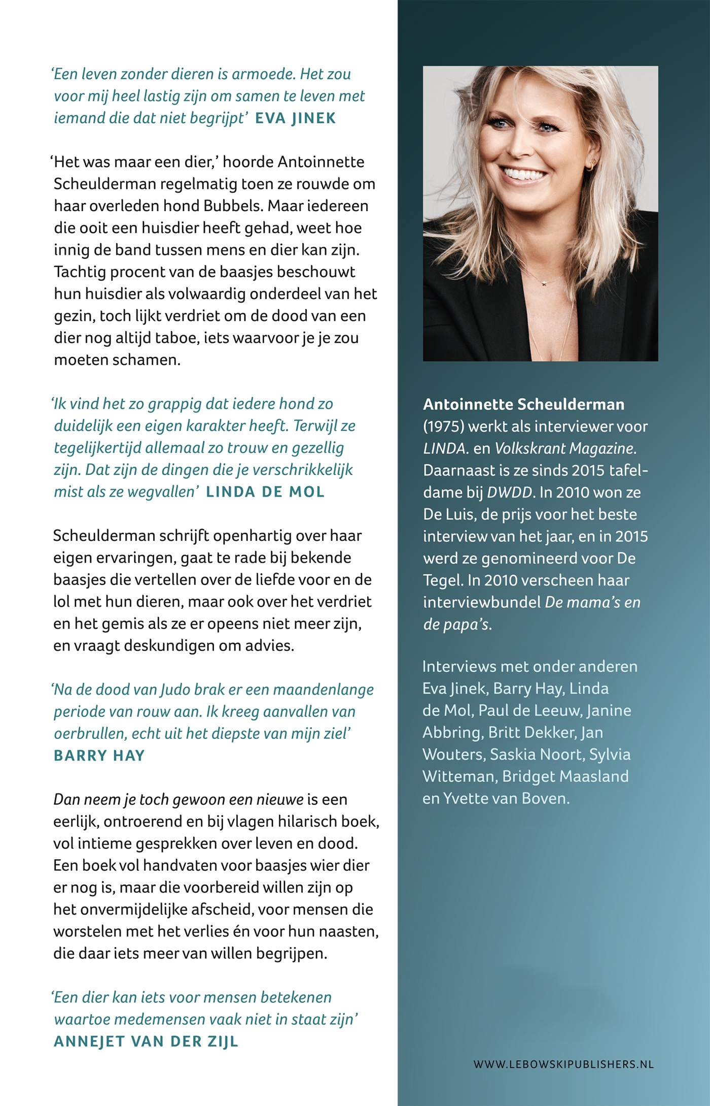 Achterkant van Dan neem je toch gewoon een nieuwe