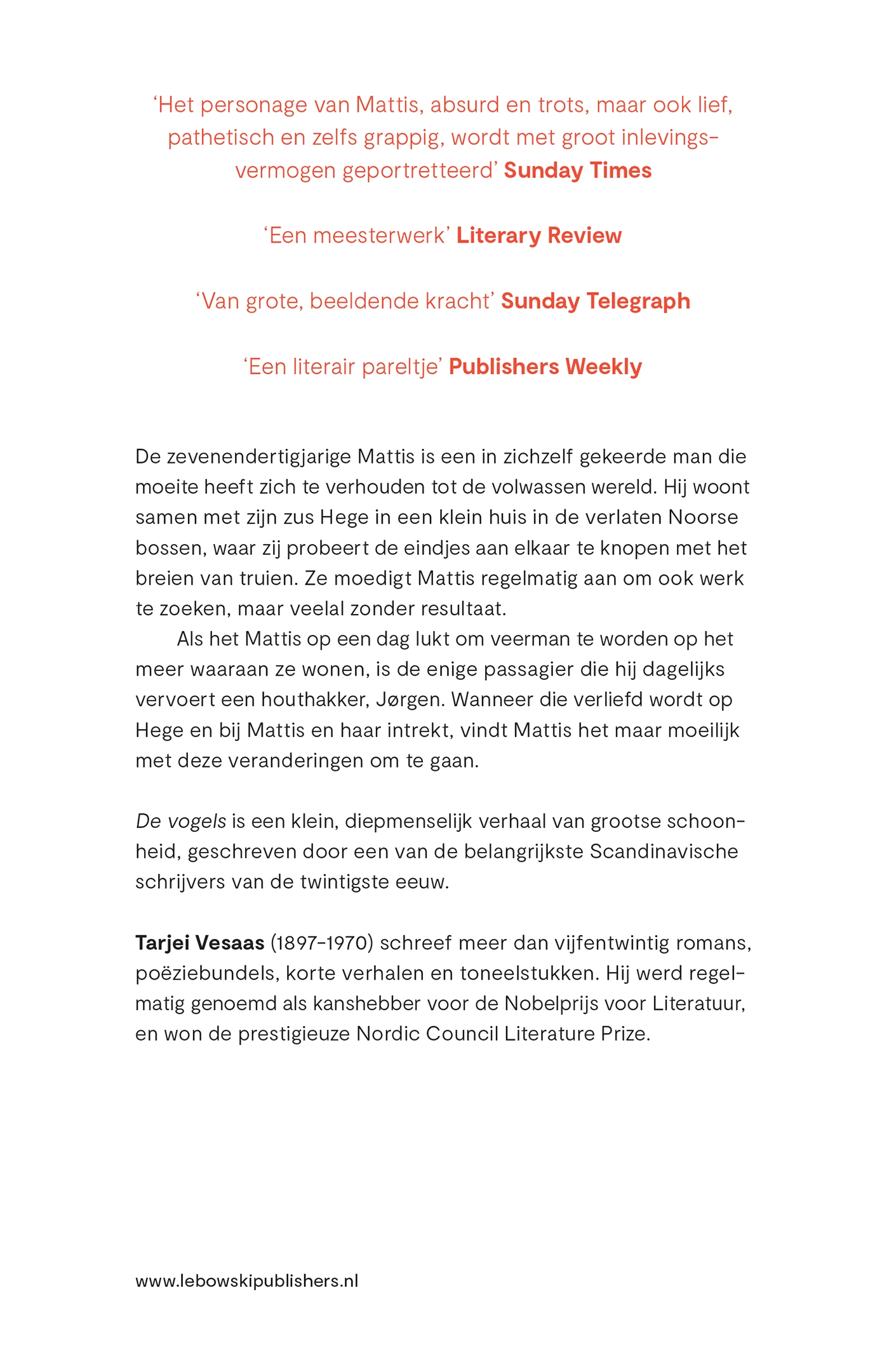 Achterkant van De vogels