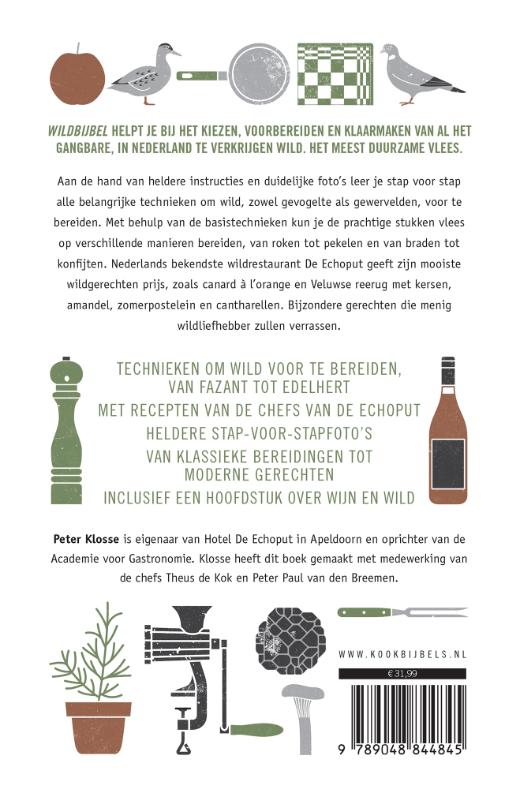 Achterkant van Wildbijbel