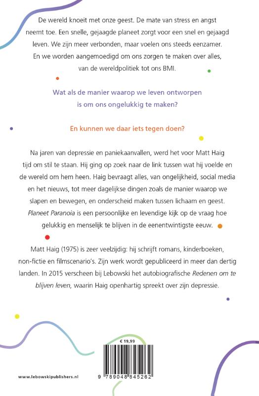 Achterkant van Planeet Paranoia