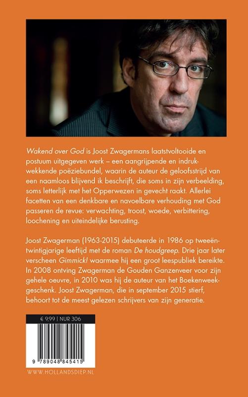 Achterkant van Wakend over God