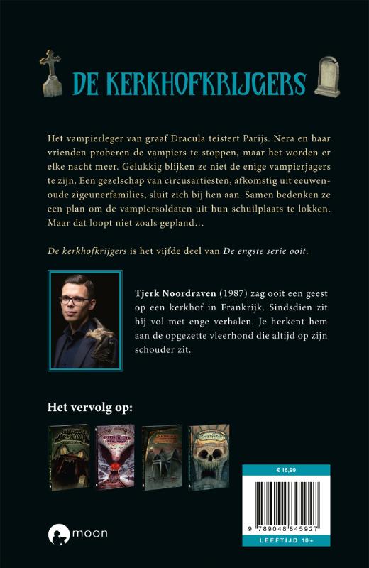 Achterkant van De kerkhofkrijgers