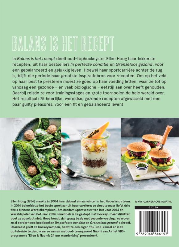 Achterkant van Balans is het recept