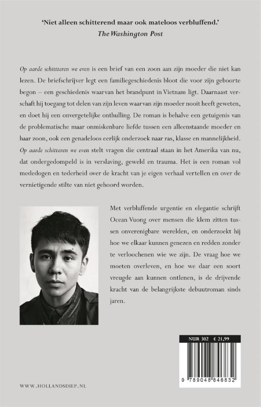 Achterkant van Op aarde schitteren we even