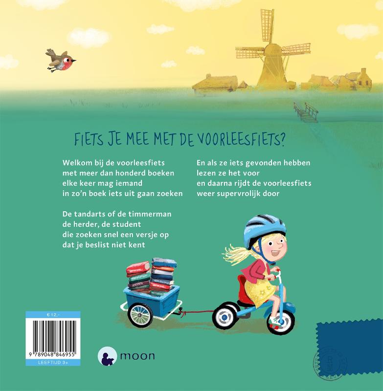 Achterkant van De voorleesfiets
