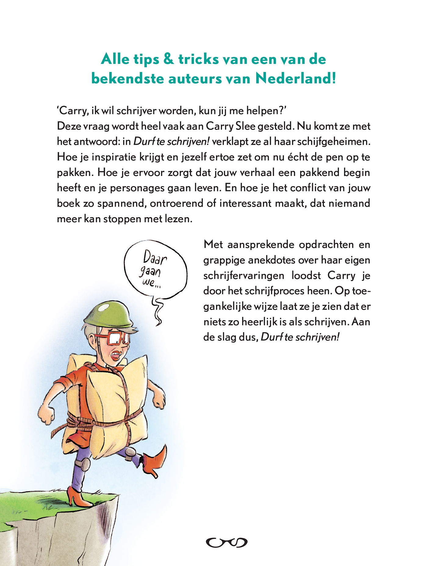 Achterkant van Durf te schrijven!
