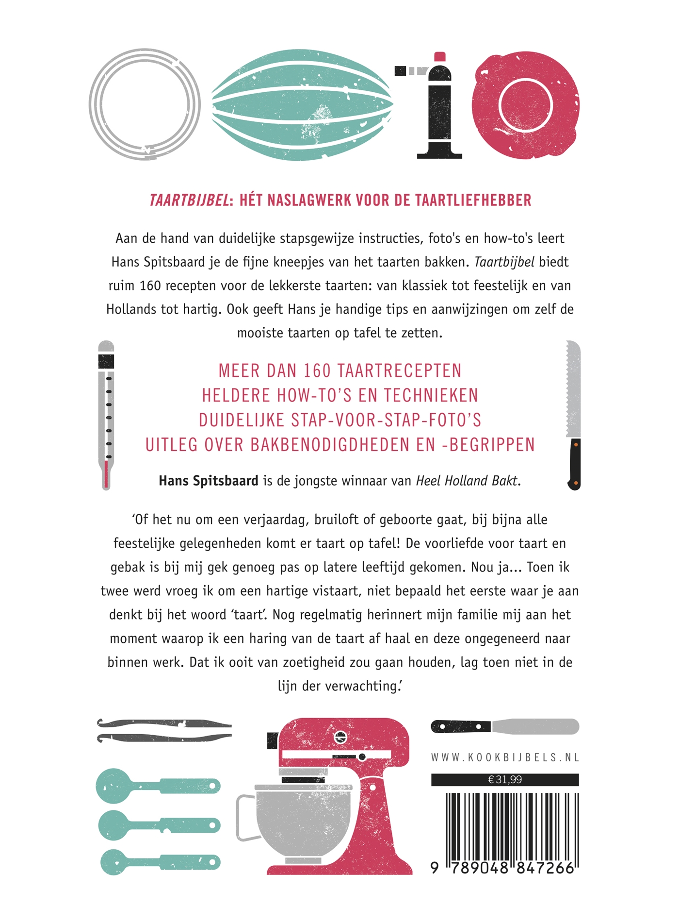 Achterkant van Taartbijbel
