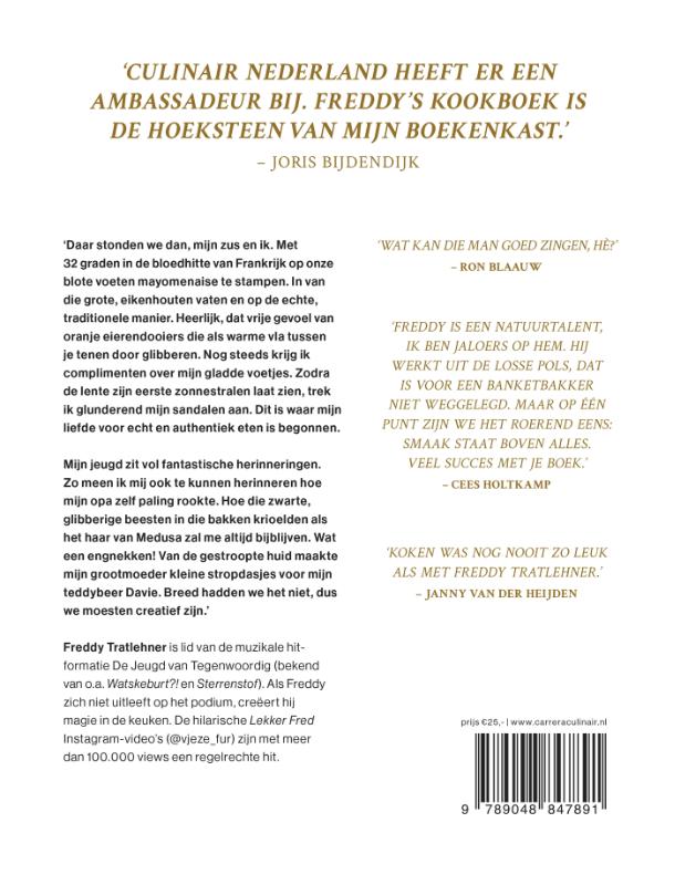 Achterkant van Lekker Fred