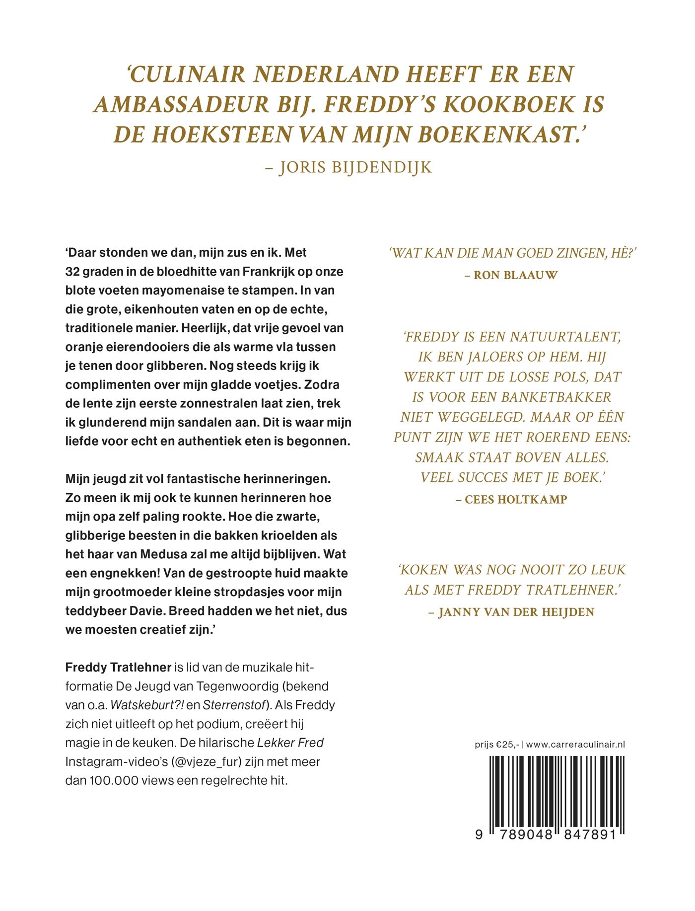 Achterkant van Lekker Fred
