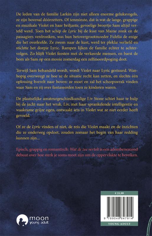 Achterkant van Wat de zee vertelt