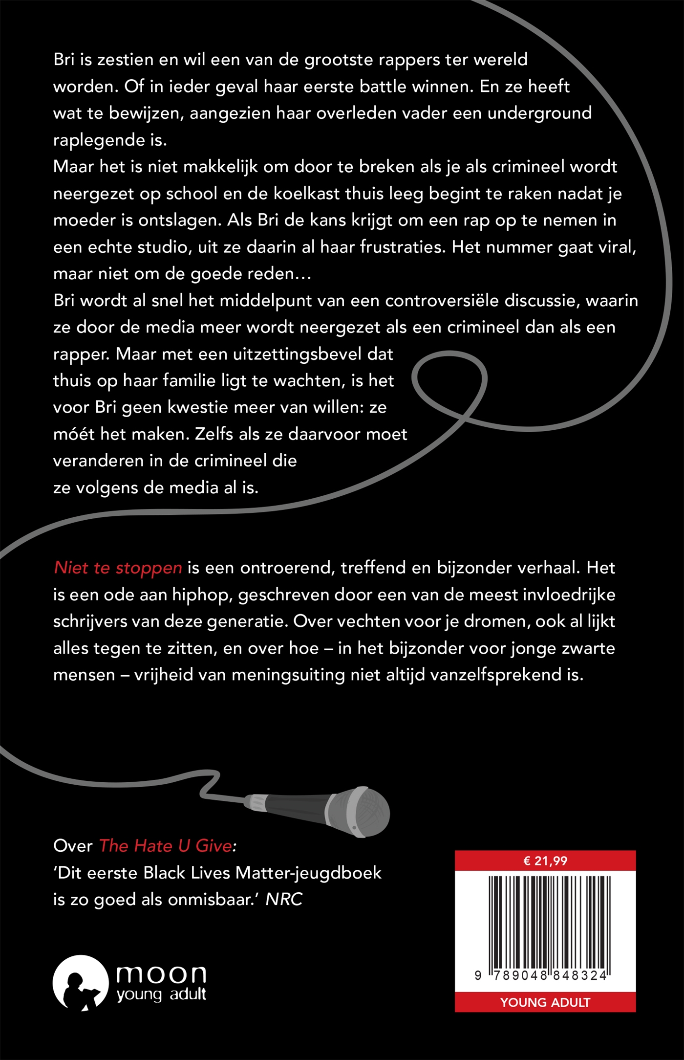 Achterkant van Niet te stoppen