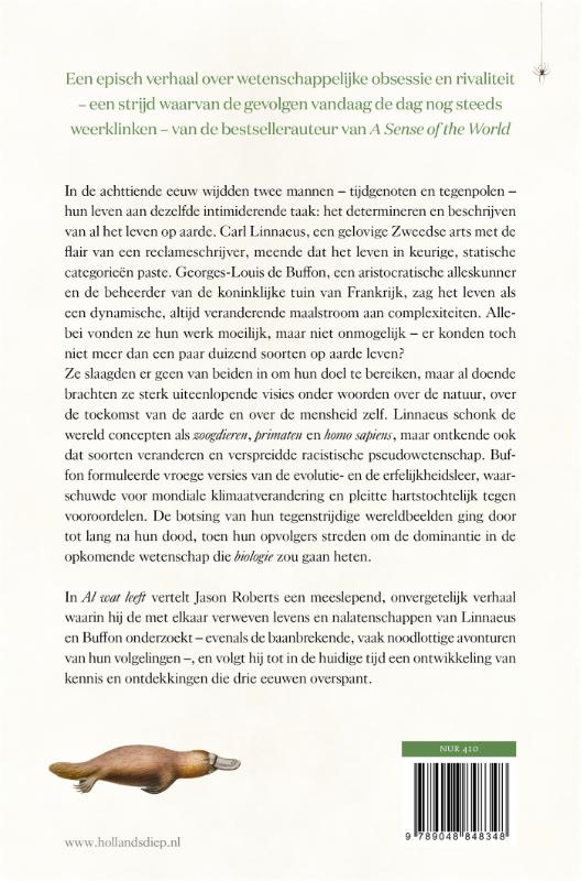 Achterkant van Al wat leeft