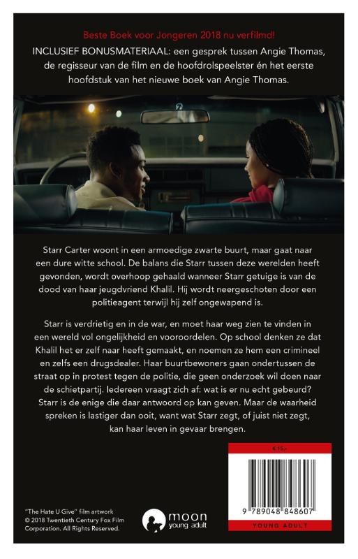 Achterkant van The Hate U Give