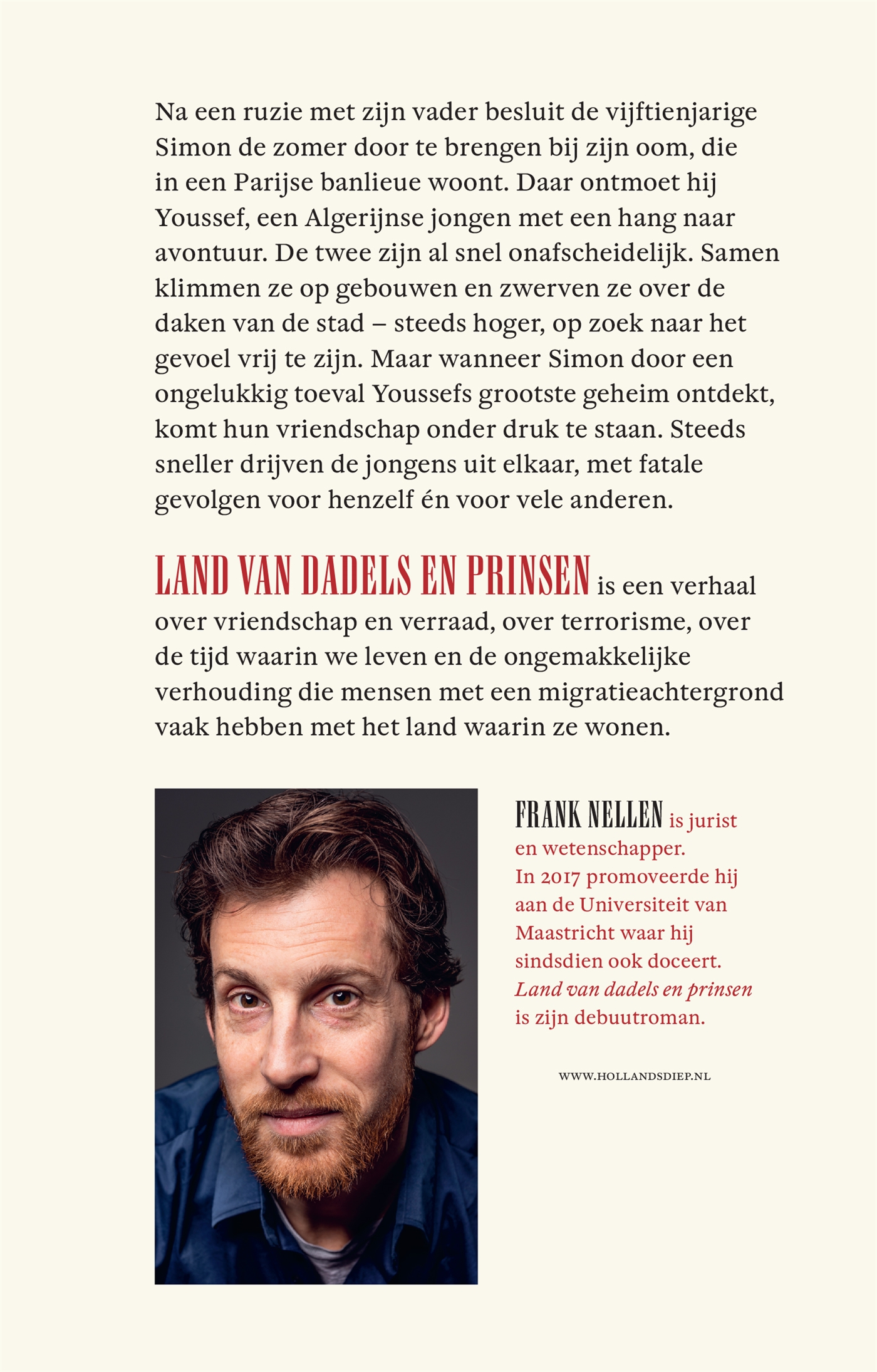 Achterkant van Land van dadels en prinsen