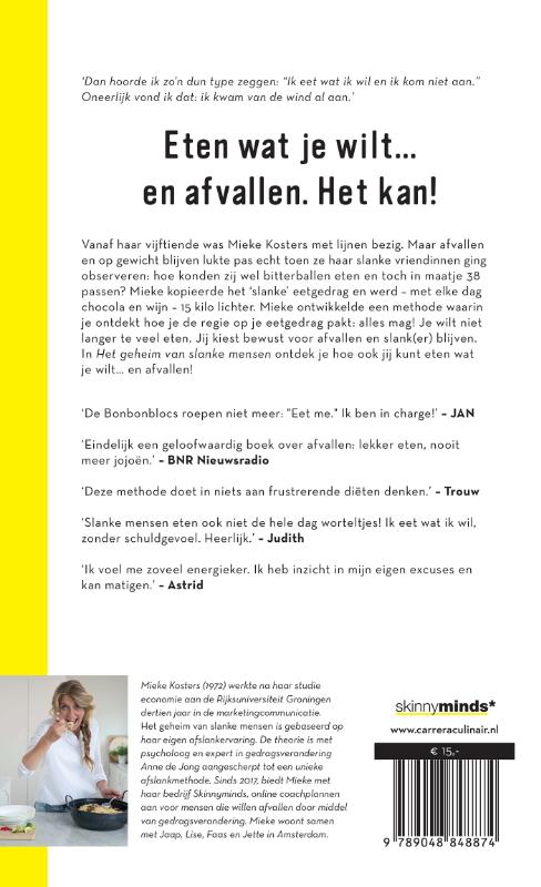 Achterkant van Het geheim van slanke mensen